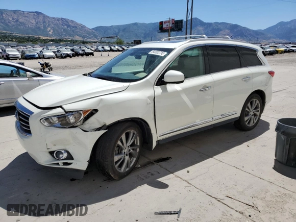 2015 Infiniti QX60 with VIN 5N1AL0MM5FC511828, listed as a Copart auction lot 64392735 with 111,444 mi miles and Salvage title. Bid and sale history available at DreamBid. Image 1.