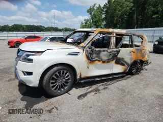 2023 Nissan Armada Platinum с VIN JN8AY2DA7P9404287, выставлен на аукционе Copart как лот 59902565 с пробегом Не указан миль и Списание • Salvage title. История ставок и продаж доступна на DreamBid. Изображение 1.