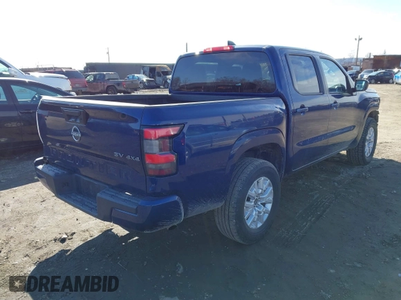 2023 Nissan Frontier PRO-4X with VIN 1N6ED1EK1PN644062, listed as a IAAI auction lot 42107233 with 35,508 mi miles. Bid and sale history available at carsss.com. Image 4.