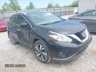2016 Nissan Murano S z VIN 5N1AZ2MH9GN171490, wystawiony jako IAAI lot #42155605 z przebiegiem 234 183 mil mil oraz . Historia ofert i sprzedaży dostępna na DreamBid. Obrazek 1.