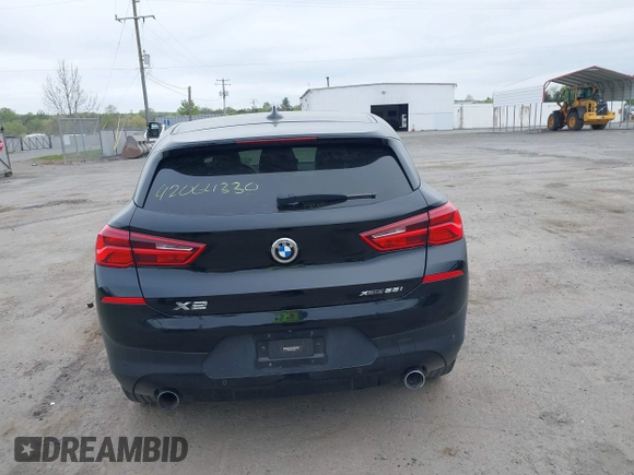 2018 BMW X2 xDrive28i with VIN WBXYJ5C34JEF72637, listed as a IAAI auction lot 42064330 with 96,725 mi miles. Bid and sale history available at carsss.com. Image 16.