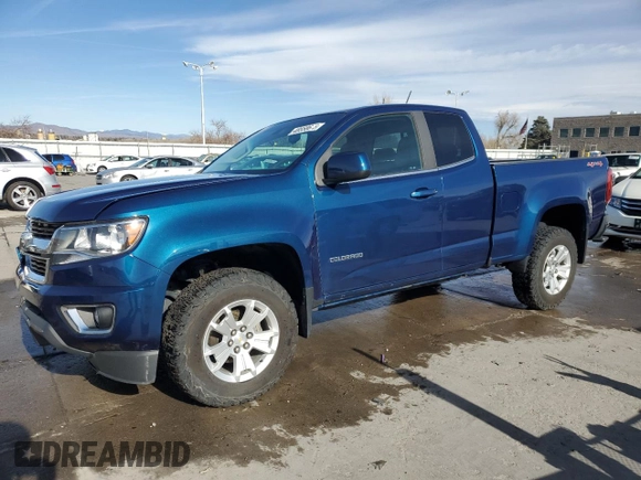 2019 Chevrolet Colorado 4WD LT with VIN 1GCHTCEN1K1124100, listed as a Copart auction lot 48558675 with 25,865 mi miles and Salvage Title. Bid and sale history available at carsss.com. Image 1.