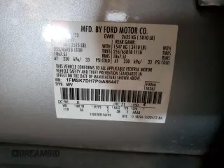 2023 Ford Explorer XLT with VIN 1FMSK7DH7PGA86447, listed as a Copart auction lot 49161765 with 49,840 mi miles and Salvage Title. Bid and sale history available at carsss.com. Image 12.