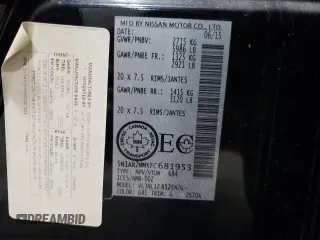 2015 Nissan Pathfinder S with VIN 5N1AR2MMXFC681953, listed as a Copart auction lot 80272294 with 103,942 mi miles and Salvage title. Bid and sale history available at DreamBid. Image 13.