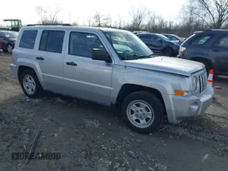 2009 Jeep Patriot Sport with VIN 1J4FT28B39D158917, listed as a IAAI auction lot 41727265 with 59,684 mi miles. Bid and sale history available at carsss.com. Image 1.