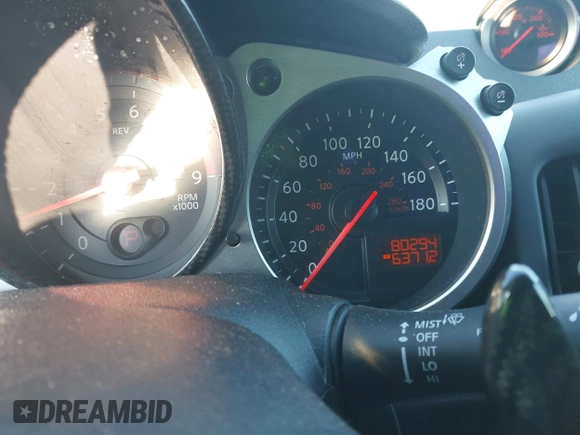 2014 Nissan 370Z Nismo with VIN JN1AZ4EH4EM634236, listed as a IAAI auction lot 41256664 with 80,294 mi miles and . Bid and sale history available at DreamBid. Image 7.
