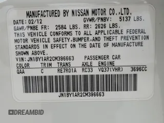 2012 Infiniti M37 with VIN JN1BY1AR2CM396663, listed as a Copart auction lot 67894924 with 125,691 mi miles and Salvage Title. Bid and sale history available at carsss.com. Image 12.