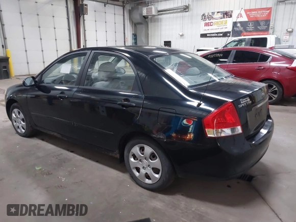 2008 Kia Spectra EX with VIN KNAFE121X85528311, listed as a IAAI auction lot 42279299 with 123,965 mi miles and . Bid and sale history available at DreamBid. Image 3.