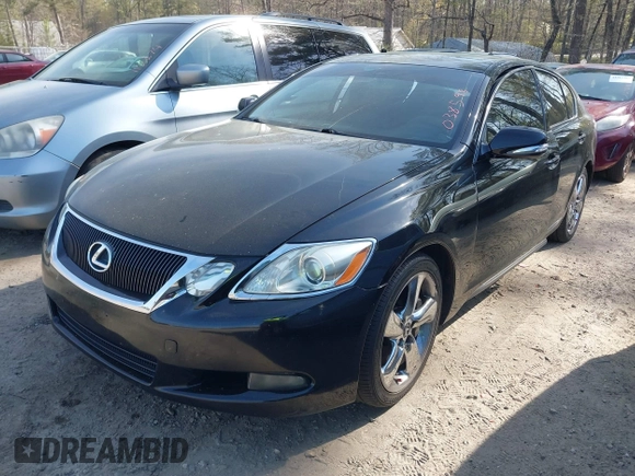 2008 Lexus GS 350 with VIN JTHBE96S780038598, listed as a IAAI auction lot 41906932 with 194,100 mi miles. Bid and sale history available at carsss.com. Image 2.