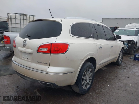 2014 Buick Enclave Leather with VIN 5GAKRBKD7EJ239977, listed as a IAAI auction lot 41444685 with 141,452 mi miles and . Bid and sale history available at carsss.com. Image 4.