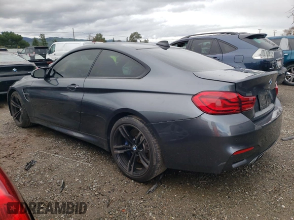 2018 BMW M4 with VIN WBS4Y9C53JAC86052, listed as a Copart auction lot 37065443 with 14,598 mi miles. Bid and sale history available at carsss.com. Image 2.