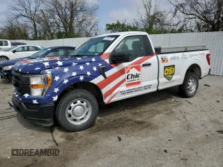 2021 Ford F-150 XL with VIN 1FTMF1C56MKD81988, listed as a Copart auction lot 51101275 with 94,531 mi miles and Salvage title. Bid and sale history available at DreamBid. Image 1.