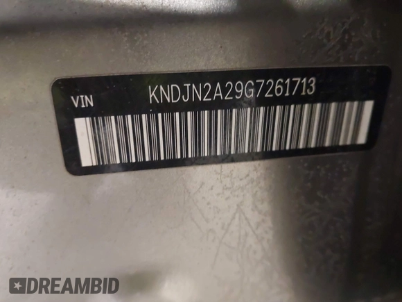 2016 Kia Soul with VIN KNDJN2A29G7261713, listed as a IAAI auction lot 41605794 with 133,091 mi miles. Bid and sale history available at carsss.com. Image 9.