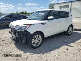 2016 Kia Soul + z VIN KNDJP3A59G7860279, wystawiony jako Copart lot #55838055 z przebiegiem 64 534 mil mil oraz Szkoda całkowita • Salvage title. Historia ofert i sprzedaży dostępna na DreamBid. Obrazek 1.