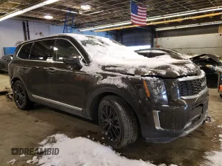 2022 Kia Telluride SX with VIN 5XYP5DHC2NG235782, listed as a Copart auction lot 46151635 with 28,531 mi miles and Salvage Title. Bid and sale history available at carsss.com. Image 4.