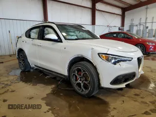 2023 Alfa Romeo Stelvio Ti z VIN ZASPAKBN4P7D57870, wystawiony jako Copart lot #46588385 z przebiegiem Nie podano mil oraz Szkoda całkowita • Salvage title. Historia ofert i sprzedaży dostępna na DreamBid. Obrazek 4.