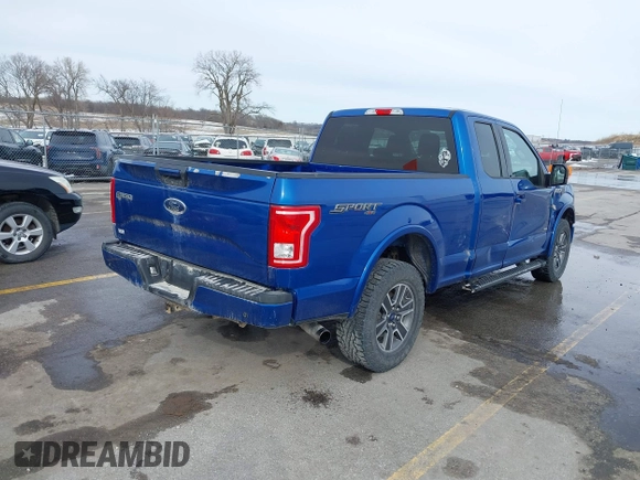 2017 Ford F-150 XL with VIN 1FTEX1EP9HKC95502, listed as a IAAI auction lot 41731718 with 181,487 mi miles. Bid and sale history available at carsss.com. Image 21.