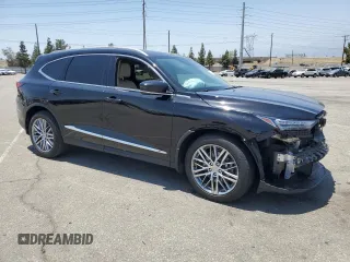 2022 Acura MDX Advance with VIN 5J8YE1H86NL006669, listed as a Copart auction lot 62025965 with Not provided miles and Salvage title. Bid and sale history available at DreamBid. Image 4.