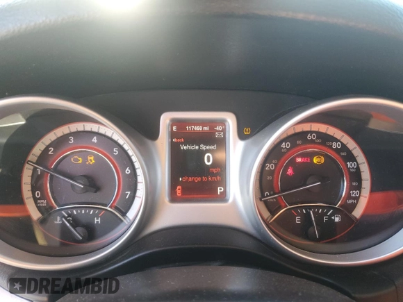 2015 Dodge Journey SXT with VIN 3C4PDCBG2FT516984, listed as a Copart auction lot 62260205 with 117,468 mi miles and Salvage title. Bid and sale history available at DreamBid. Image 9.