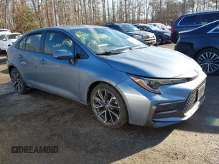 2021 Toyota Corolla SE with VIN JTDP4MCE3MJ054037, listed as a IAAI auction lot 41513459 with 67,250 mi miles. Bid and sale history available at carsss.com. Image 1.