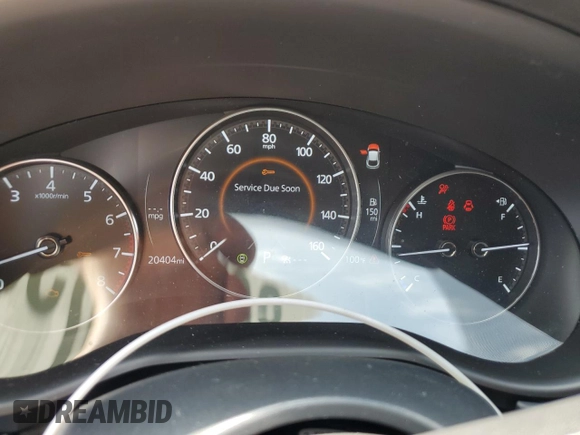 2024 Mazda CX-30 S Carbon Edition with VIN 3MVDMBCM1RM708265, listed as a Copart auction lot 62295055 with 20,404 mi miles and Salvage title. Bid and sale history available at DreamBid. Image 9.
