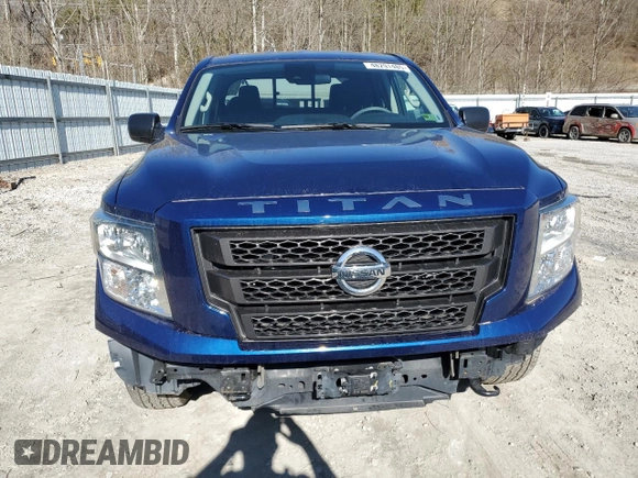 2022 Nissan Titan S with VIN 1N6AA1EC4NN107425, listed as a Copart auction lot 48291485 with 19,904 mi miles and Salvage title. Bid and sale history available at DreamBid. Image 5.