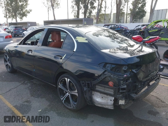 2022 Mercedes-Benz C 300 with VIN W1KAF4GB8NR064247, listed as a IAAI auction lot 40950205 with 24,313 mi miles and . Bid and sale history available at DreamBid. Image 3.