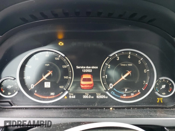 2015 BMW 7 Series 740Li xDrive with VIN WBAYF4C51FGS99169, listed as a Copart auction lot 37415003 with 82,826 mi miles. Bid and sale history available at carsss.com. Image 9.