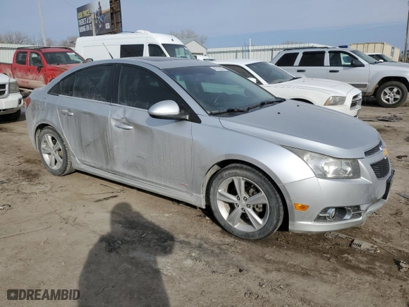 2014 Chevrolet Cruze 2LT with VIN 1G1PE5SB7E7356514, listed as a Copart auction lot 45513395 with 163,949 mi miles and Salvage Title. Bid and sale history available at carsss.com. Image 4.