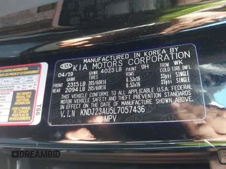 2020 Kia Soul LX with VIN KNDJ23AU5L7057436, listed as a IAAI auction lot 41503824 with 89,110 mi miles. Bid and sale history available at carsss.com. Image 9.