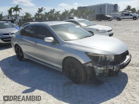 2017 Honda Accord Sedan Sport with VIN 1HGCR2F55HA068366, listed as a Copart auction lot 54706815 with 78,827 mi miles and Salvage Title. Bid and sale history available at carsss.com. Image 4.
