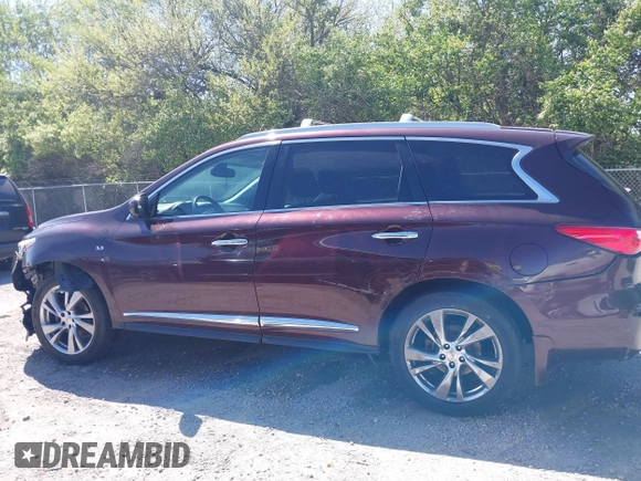 2015 Infiniti QX60 with VIN 5N1AL0MM8FC521088, listed as a IAAI auction lot 42230427 with 105,882 mi miles and . Bid and sale history available at DreamBid. Image 14.