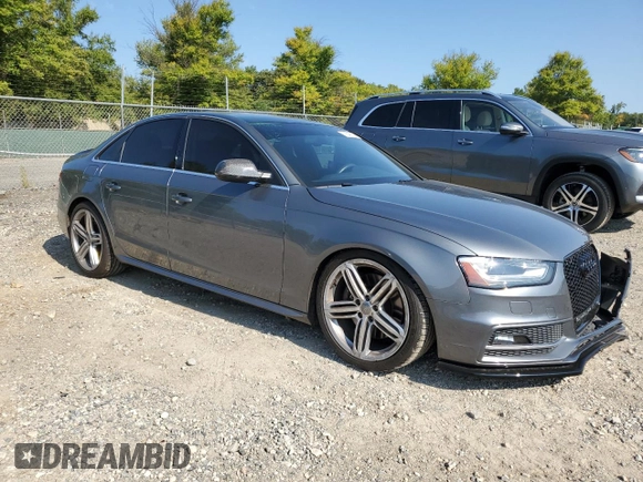 2013 Audi S4 Premium Plus with VIN WAUBGAFL8DA211942, listed as a Copart auction lot 71849104 with 63,483 mi miles and Salvage Title. Bid and sale history available at carsss.com. Image 4.