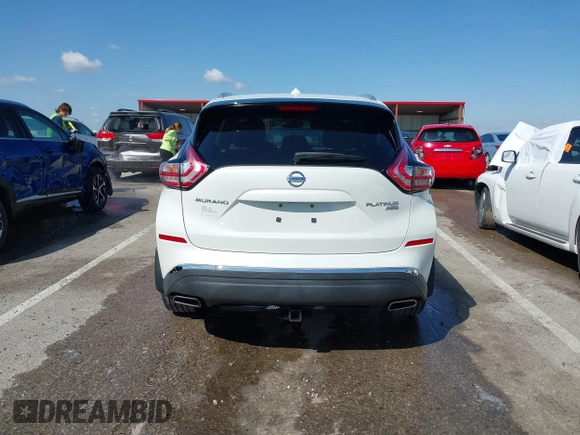 2015 Nissan Murano SL with VIN 5N1AZ2MH1FN235715, listed as a IAAI auction lot 41963660 with 59,566 mi miles and . Bid and sale history available at DreamBid. Image 16.