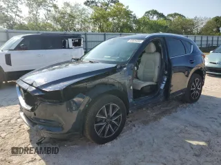 2018 Mazda CX-5 Grand Touring z VIN JM3KFADM6J1308500, wystawiony jako Copart lot #53524355 z przebiegiem 73 436 mil mil oraz Szkoda całkowita • Salvage title. Historia ofert i sprzedaży dostępna na DreamBid. Obrazek 1.