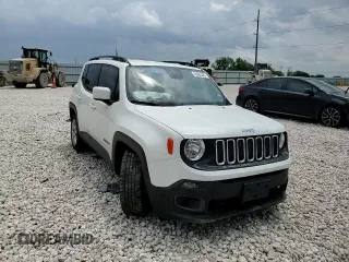 2017 Jeep Renegade Latitude with VIN ZACCJABB9HPG52068, listed as a Copart auction lot 55065385 with 57,773 mi miles and Salvage title. Bid and sale history available at DreamBid. Image 14.