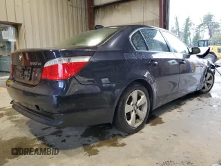 2006 BMW 5 Series 530xi with VIN WBANF73596CU21336, listed as a Copart auction lot 52828545 with 166,092 mi miles and Salvage Title. Bid and sale history available at DreamBid. Image 3.
