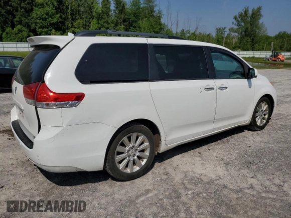 2011 Toyota Sienna XLE with VIN 5TDDK3DC4BS004280, listed as a Copart auction lot 59297345 with 173,890 mi miles and Salvage title. Bid and sale history available at DreamBid. Image 3.