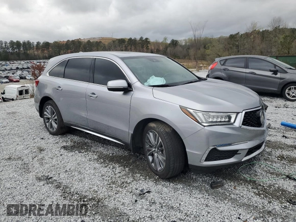 2017 Acura MDX Technology with VIN 5FRYD3H51HB006541, listed as a Copart auction lot 49956465 with Not provided miles and Salvage title. Bid and sale history available at DreamBid. Image 4.