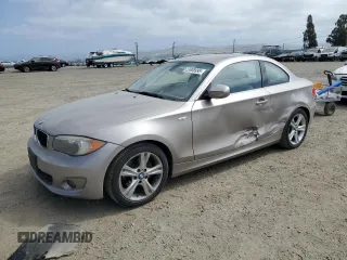 2012 BMW 1 Series 128i with VIN WBAUP9C59CVL91758, listed as a Copart auction lot 53908995 with 88,760 mi miles and Salvage title. Bid and sale history available at DreamBid. Image 1.