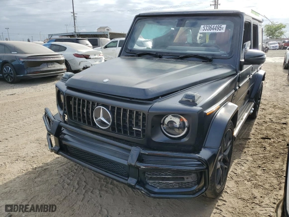 2021 Mercedes-Benz G-Class AMG G 63 with VIN W1NYC7HJ7MX384817, listed as a Copart auction lot 53364495 with 0 mi miles and Clean Title. Bid and sale history available at carsss.com. Image 1.