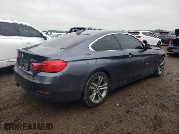 2016 BMW 4 Series 428i xDrive with VIN WBA3N9C50GK249856, listed as a Copart auction lot 57449925 with 87,532 mi miles and Salvage title. Bid and sale history available at DreamBid. Image 3.