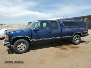 1998 GMC Sierra 1500 z VIN 1GTEK19R7WE510218, wystawiony jako Copart lot #58398965 z przebiegiem 307 362 mil mil oraz Szkoda całkowita • Salvage title. Historia ofert i sprzedaży dostępna na DreamBid. Obrazek 1.