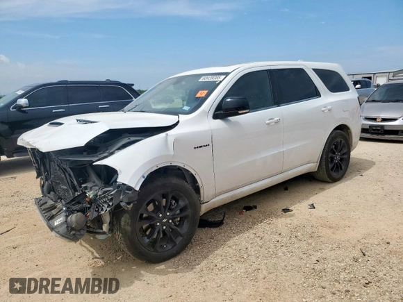 2020 Dodge Durango R/T with VIN 1C4SDHCT4LC394171, listed as a Copart auction lot 60439385 with 66,263 mi miles and Salvage title. Bid and sale history available at DreamBid. Image 1.