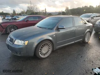 2004 Audi A4 1.8T with VIN WAUJC68EX4A225313, listed as a Copart auction lot 41542835 with 163,806 mi miles and Salvage Title. Bid and sale history available at carsss.com. Image 1.