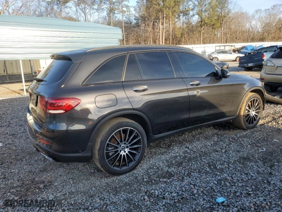 2022 Mercedes-Benz GLC with VIN W1N0G8DBXNV371756, listed as a Copart auction lot 88460905 with 16,213 mi miles and Salvage Title. Bid and sale history available at carsss.com. Image 3.