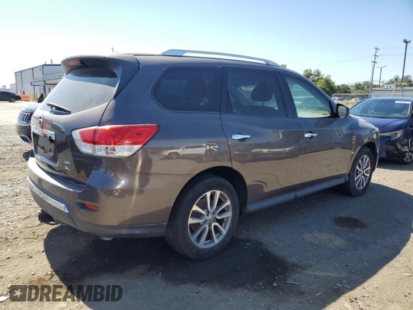2015 Nissan Pathfinder SV with VIN 5N1AR2MN0FC689360, listed as a Copart auction lot 61433765 with 95,663 mi miles and Salvage title. Bid and sale history available at DreamBid. Image 3.