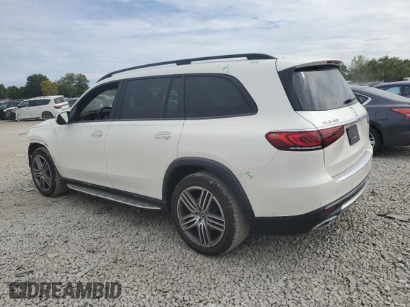 2021 Mercedes-Benz GLS 450 with VIN 4JGFF5KE1MA495268, listed as a Copart auction lot 71190004 with 47,112 mi miles and Salvage Title. Bid and sale history available at DreamBid. Image 2.