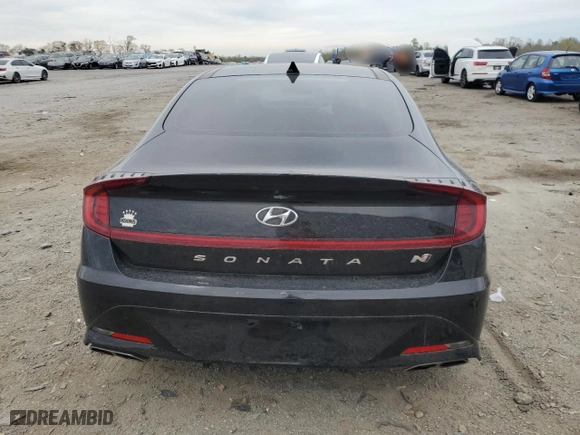 2021 Hyundai Sonata N Line with VIN 5NPEK4JC8MH124655, listed as a Copart auction lot 52017045 with 31,914 mi miles and Clean Title. Bid and sale history available at carsss.com. Image 6.