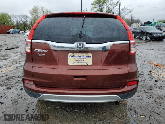 2015 Honda CR-V EX with VIN 2HKRM3H59FH549768, listed as a Copart auction lot 52787325 with 173,504 mi miles and Salvage Title. Bid and sale history available at carsss.com. Image 6.